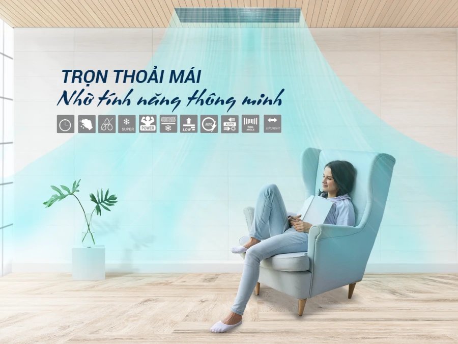Điều hòa âm trần nối ống gió - Điều hòa thương mại