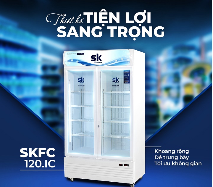 Công dụng của tủ đông 2 ngăn mặt kính - Tin tức