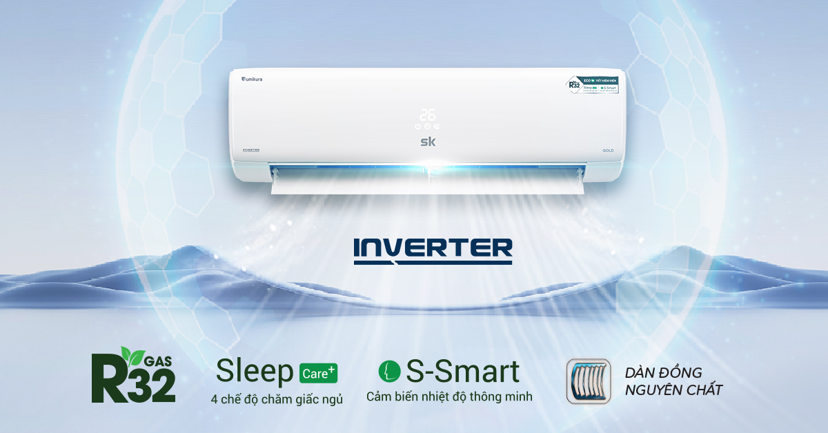 Ưu điểm máy lạnh 1hp inverter SK Sumikura cho không gian nhỏ - Tin tức