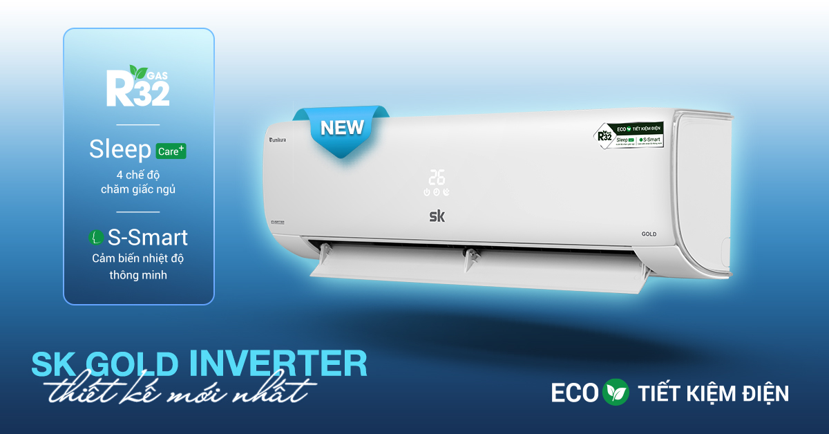 Công nghệ đẳng cấp của điều hòa inverter 1 chiều SK Sumikura - Tin tức