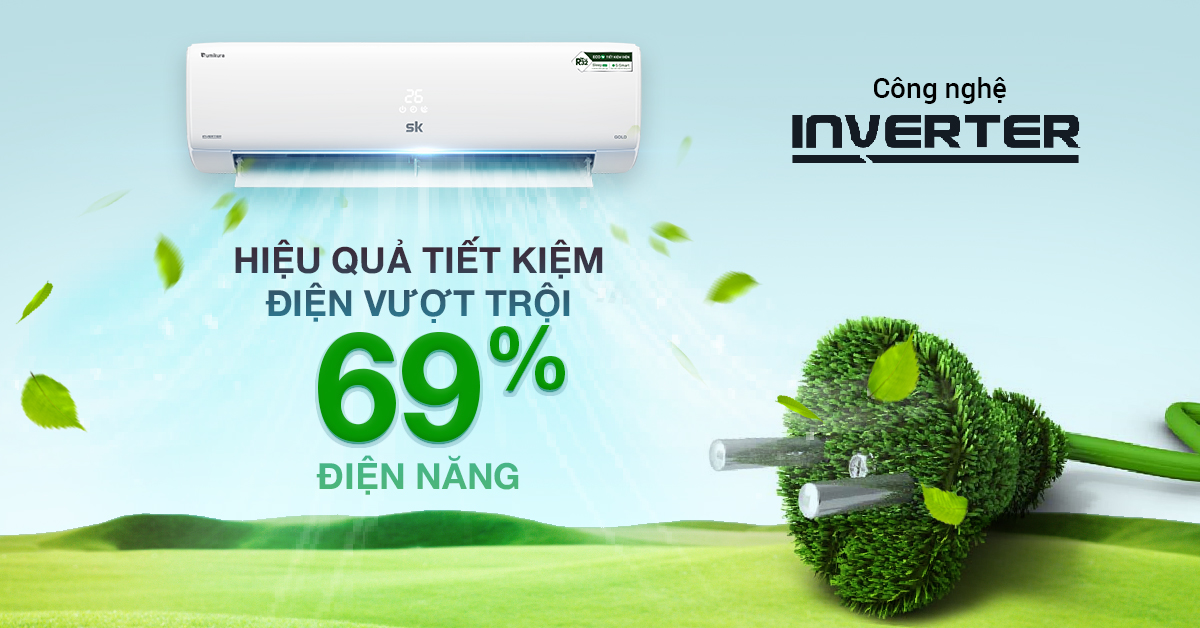 Công nghệ đẳng cấp của điều hòa inverter 1 chiều SK Sumikura - Tin tức