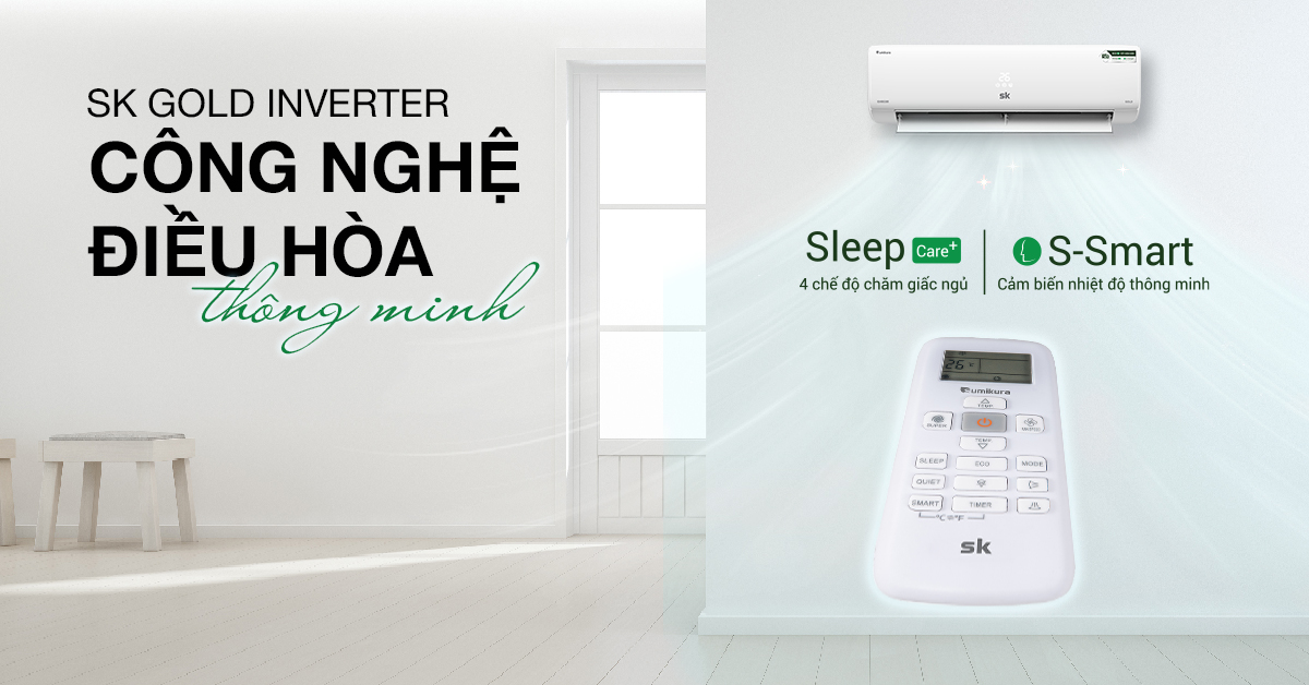 Lý do chọn điều hòa inverter 12000btu SK Sumikura cho gia đình - Tin tức