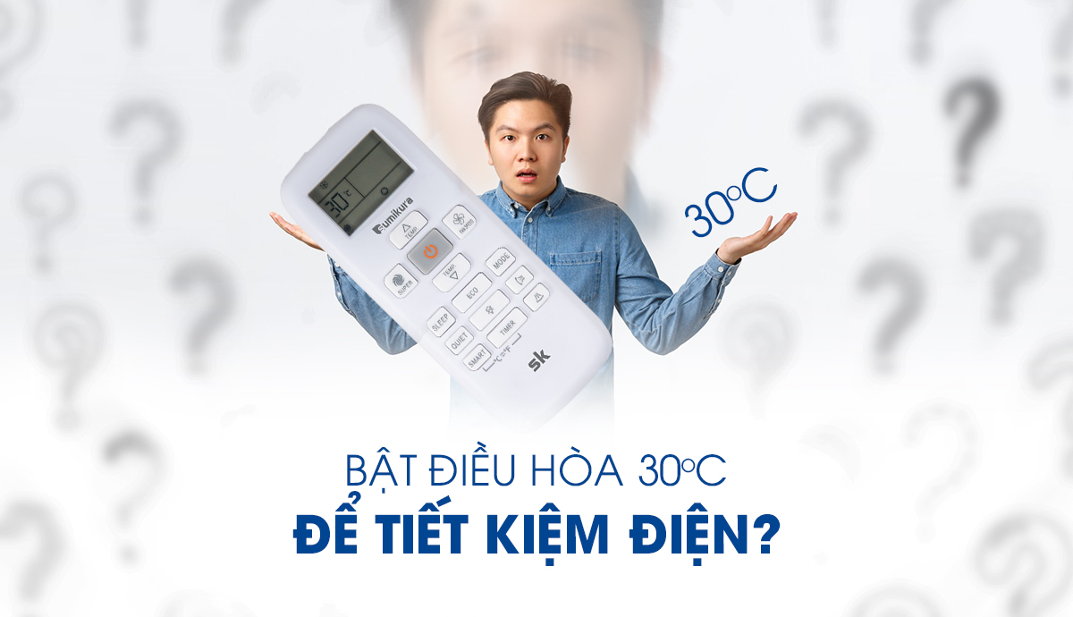 Để điều hòa 30 độ tốn điện không? - Tin tức