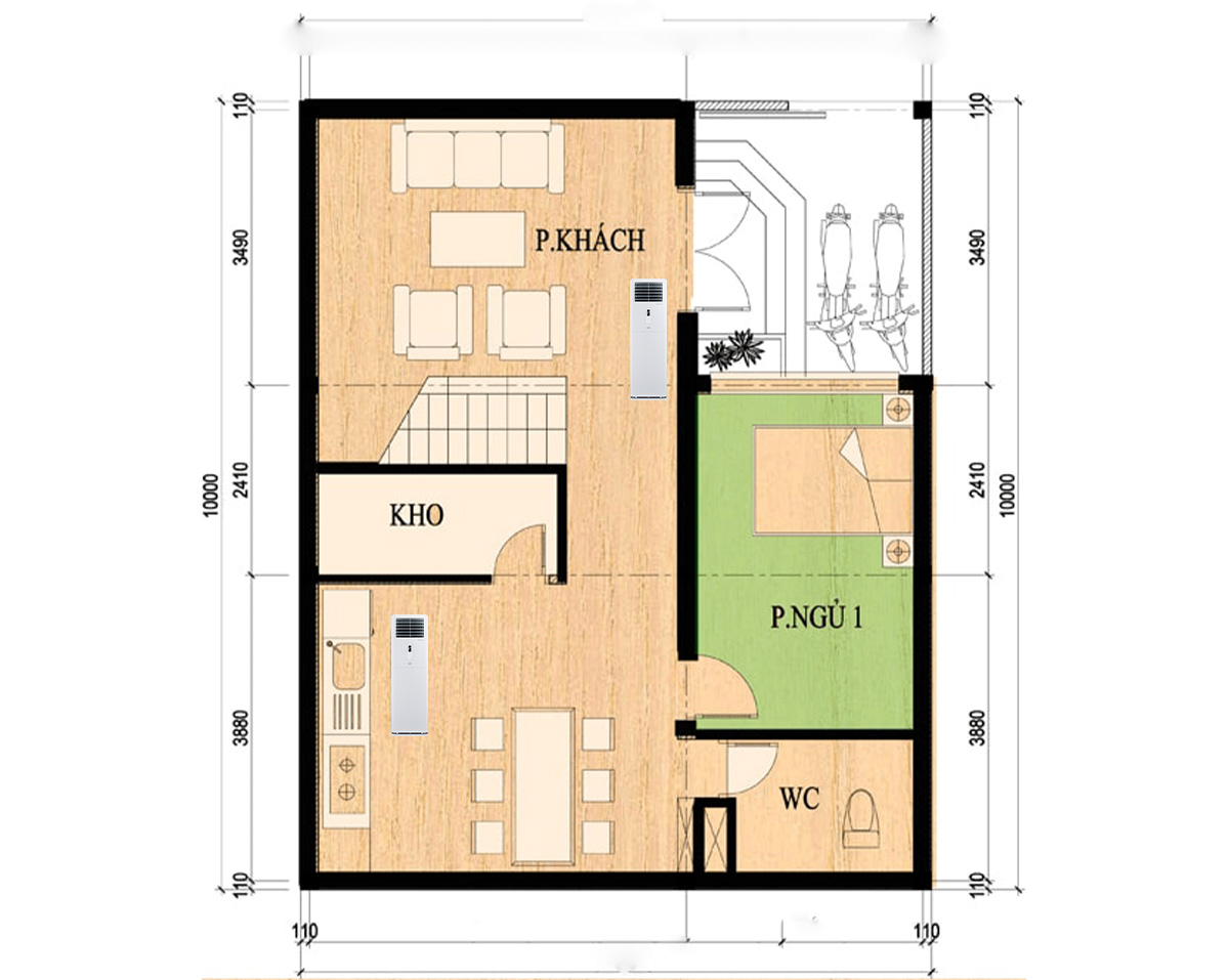 Tư vấn chọn công suất điều hoà cây cho phòng 40m2 - Tin tức