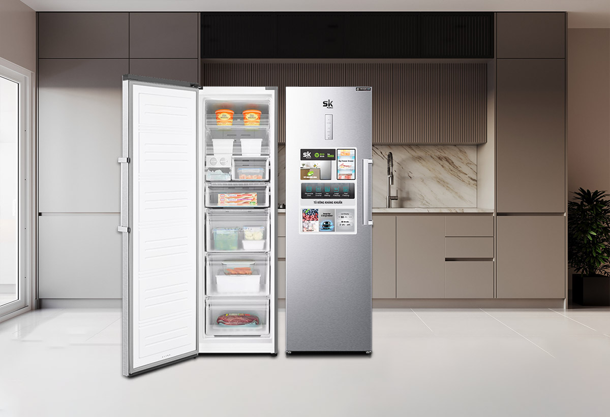 Những mẫu tủ đông đứng inverter không đóng tuyết tiết kiệm điện - Tin tức