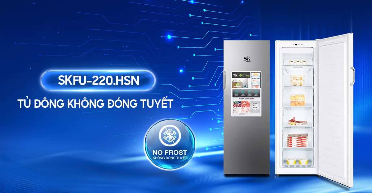 SKFU-220.HSN: Tủ đông 1 ngăn 1 cánh phù hợp cho gia đình nhỏ - Tin tức