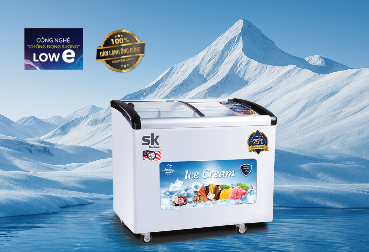 SKFS-300C/FS: Mẫu tủ đông đựng kem chuyên dụng cho cửa hàng - Tin tức