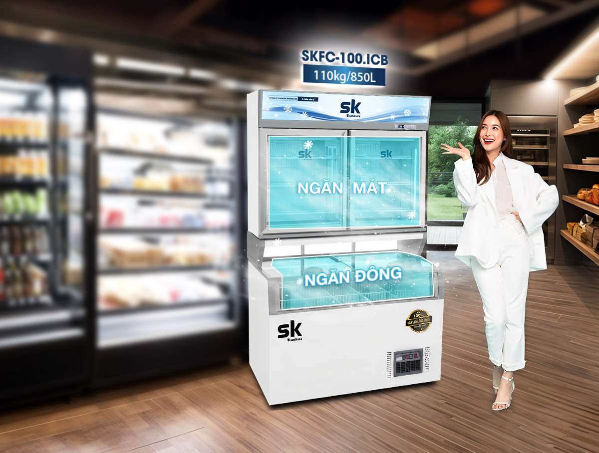Top 3 mẫu tủ đông kính lùa trưng bày sản phẩm đẹp mắt thu hút khách - Tin tức