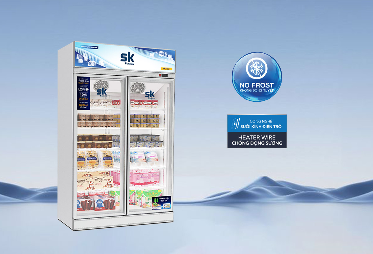 SKFG-120HZ2: Tủ đông mặt kính 2 ngăn thiết kế tuyệt đẹp - Tin tức