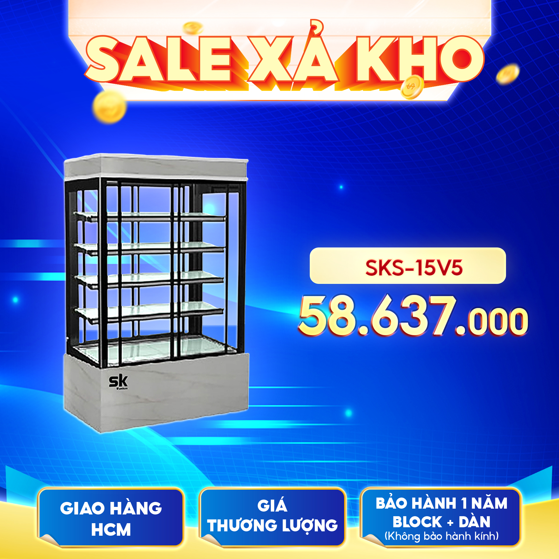 Sale Xả Kho Tủ Đông Tủ Mát Siêu Thị Mới 100% Do Dự Án Bị Huỷ: Cơ Hội Mua Giá Vốn Cực Hiếm! - Khuyến mãi