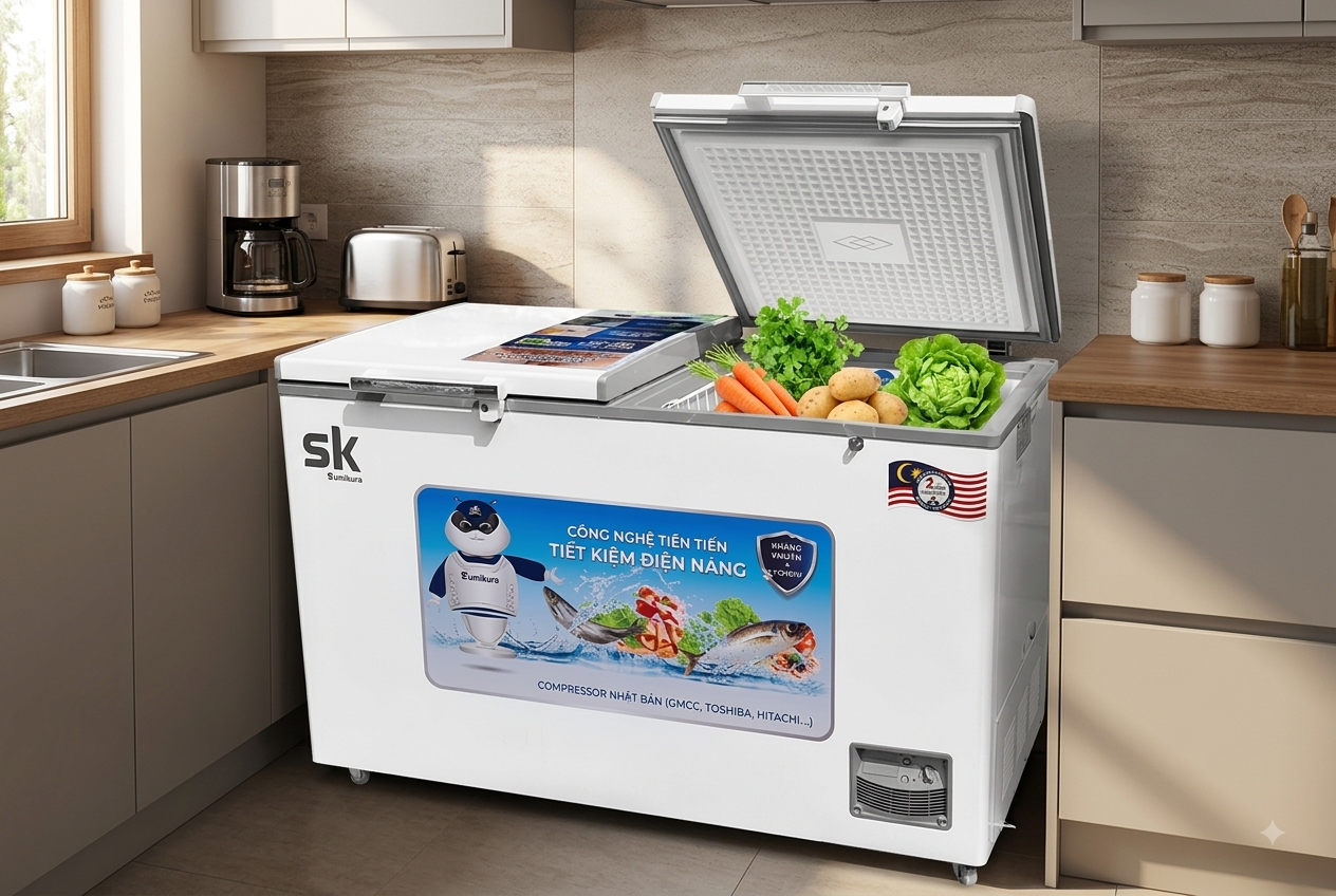 Tư vấn chọn công suất tủ đông 2 ngăn cho gia đình và kinh doanh - Tin tức
