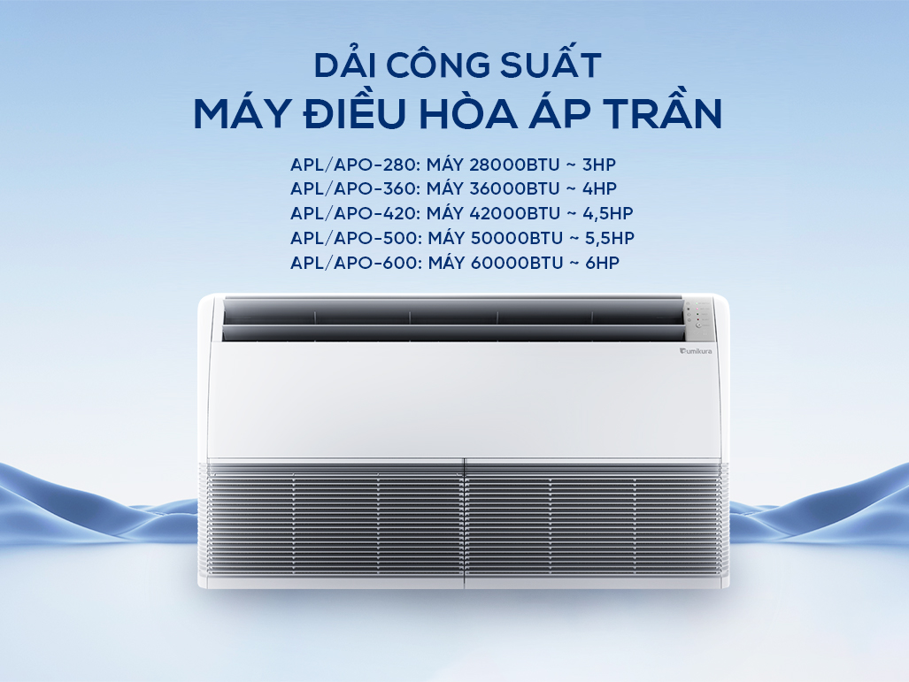 Hướng dẫn chọn công suất máy điều hòa áp trần theo diện tích - Tin tức