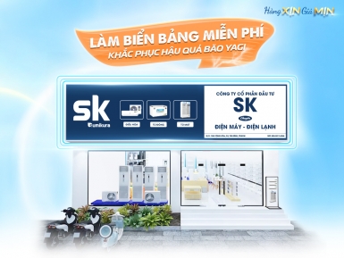 Thông Báo Chiến Dịch Làm Bảng Hiệu Miễn Phí Sau Bão Yagi - Khuyến mãi