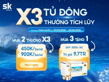 X3 Tích Lũy SK Home Ngành Hàng Tủ Đông Tủ Mát  - Khuyến mãi