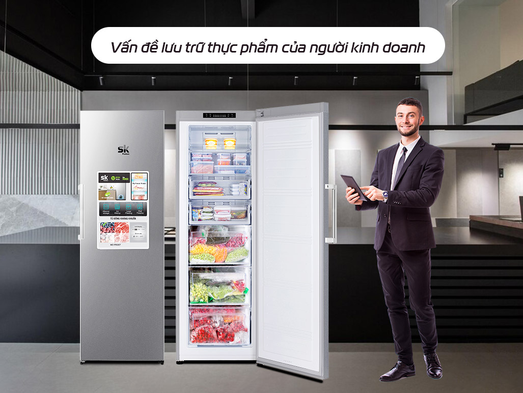 SKFU-300HSN: Tủ đông đứng nhiều ngăn tiện lợi cho kinh doanh - Tin tức