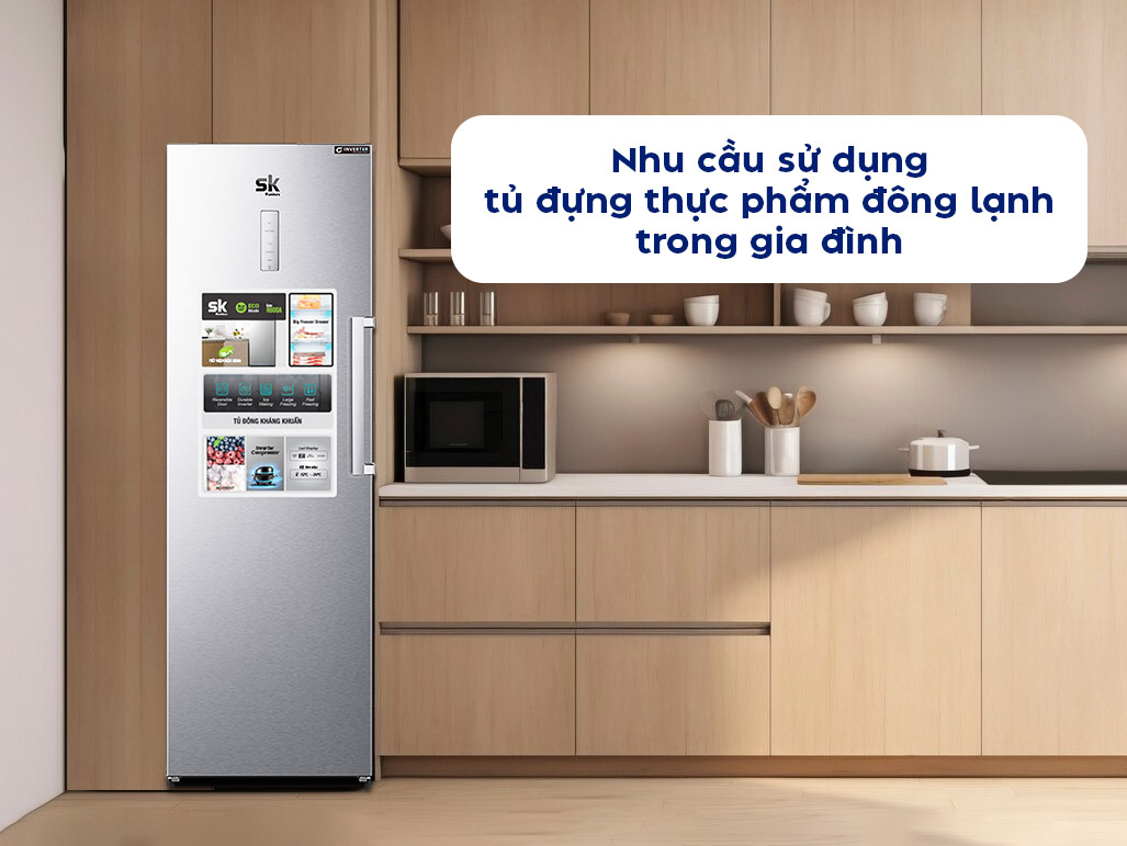 SKFU-350: Tủ đựng thực phẩm đông lạnh cho gia đình - Tin tức