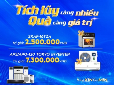 Chương Trình Quà Tặng Hấp Dẫn Khi Tích Lũy SK Home Điều Hòa Thương Mại - Khuyến mãi