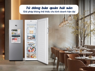 SKFU-220HSN: Tủ đông bảo quản hải sản giữ nguyên độ tươi lâu dài - Tin tức