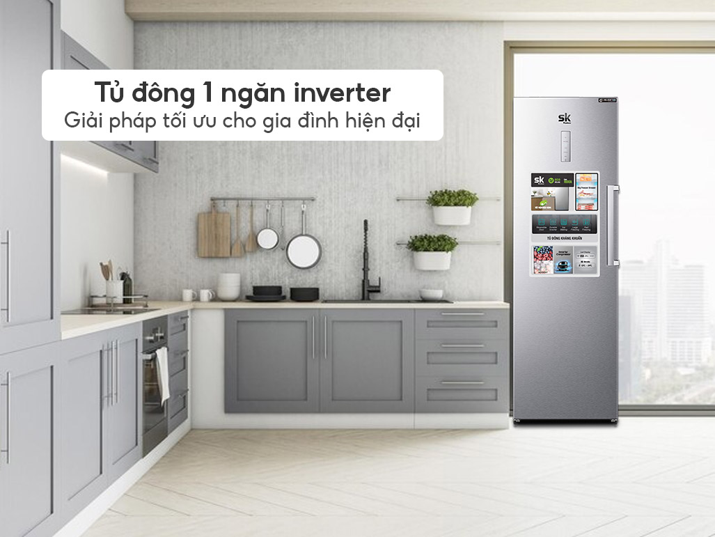 SKFU-350HSN.I: Tủ đông 1 ngăn inverter tiết kiệm điện vận hành êm ái - Tin tức