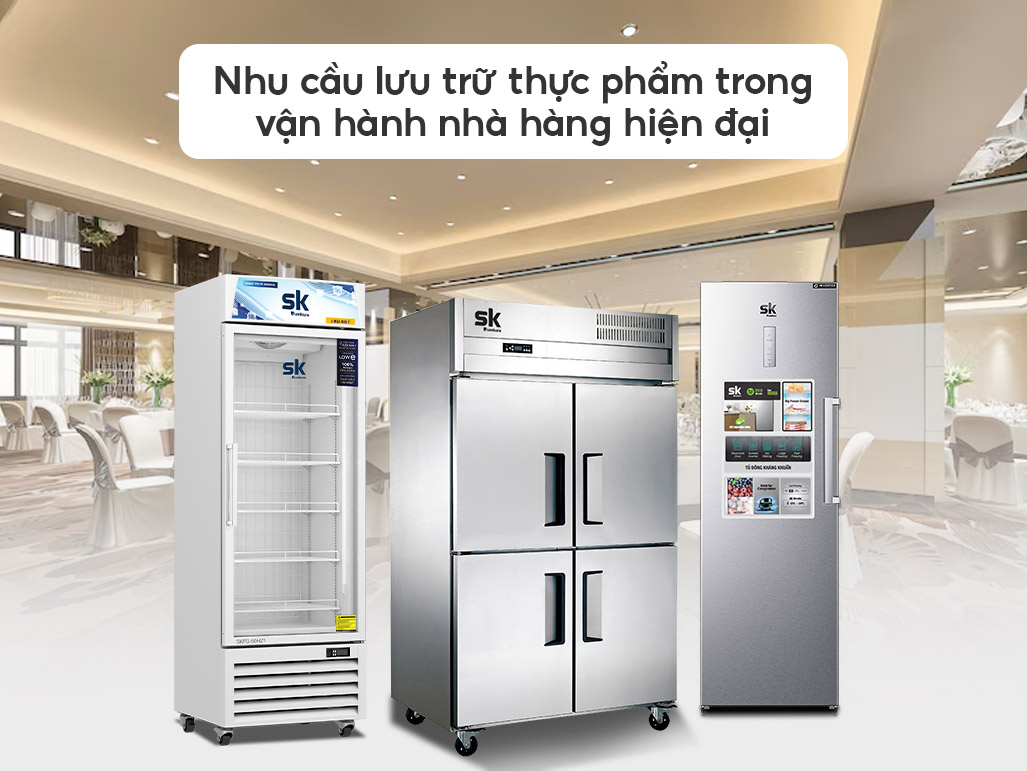 3 mẫu tủ đông đứng công nghiệp dung tích lớn cho nhà hàng - Tin tức