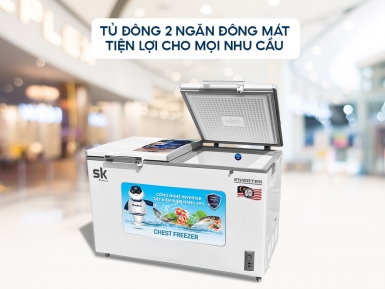 SKF-350DI/JS: Tủ đông 2 ngăn đông mát tiện lợi cho mọi nhu cầu - Tin tức