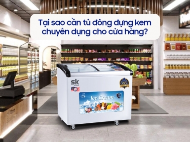 SKFS-300C/FS: Mẫu tủ đông đựng kem chuyên dụng cho cửa hàng - Tin tức