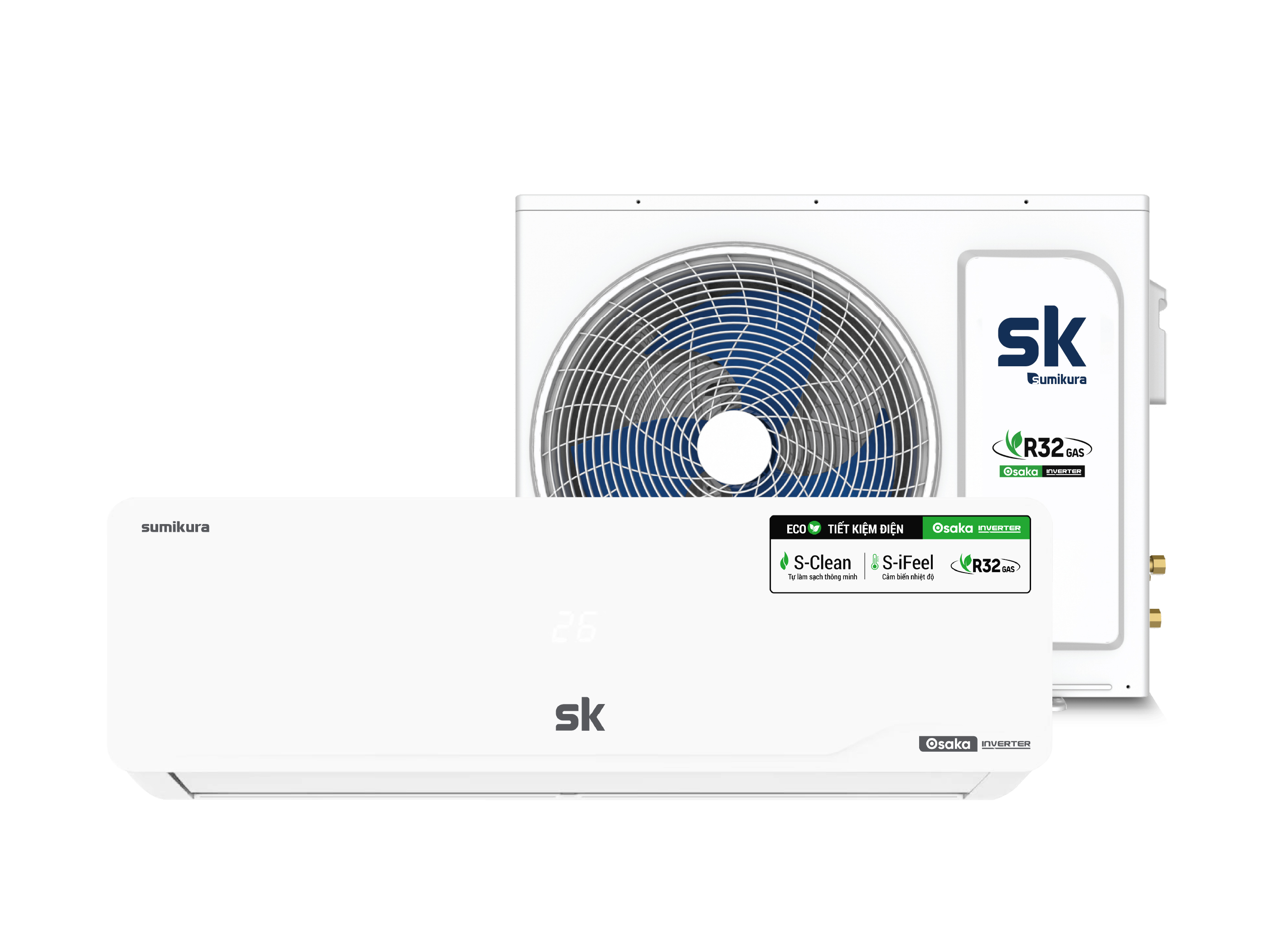 Điều hòa SK Osaka Inverter 2 chiều 9000 BTU - Điều hòa Series Osaka Inverter