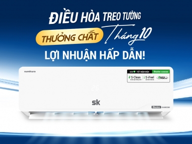 [SK Home] Điều Hòa Treo Tường Tháng 10: Tiếp Tục Gia Tăng Thưởng X2-X4 - Khuyến mãi